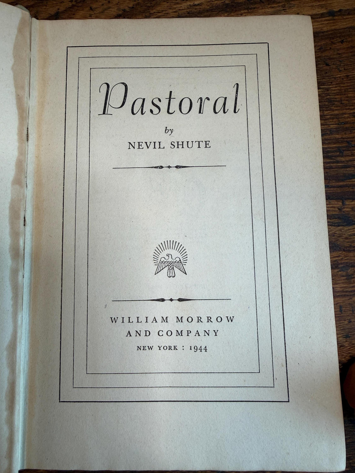 Pastoral by Nevil Shute | 1944 Hardcover