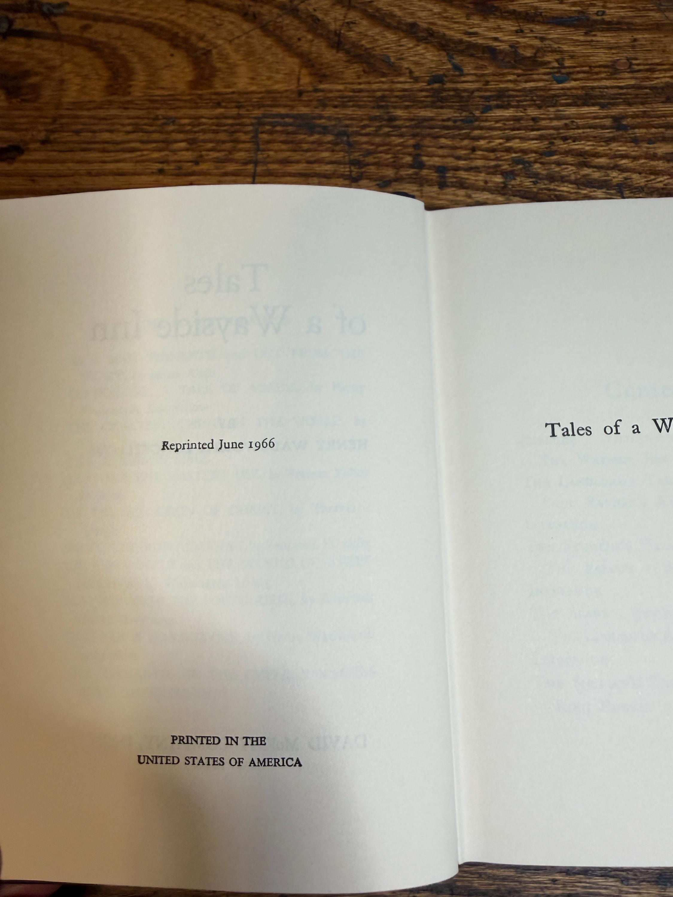 Tales of the Wayside Inn by Henry Wadsworth Longfellow | Hardcover 1966