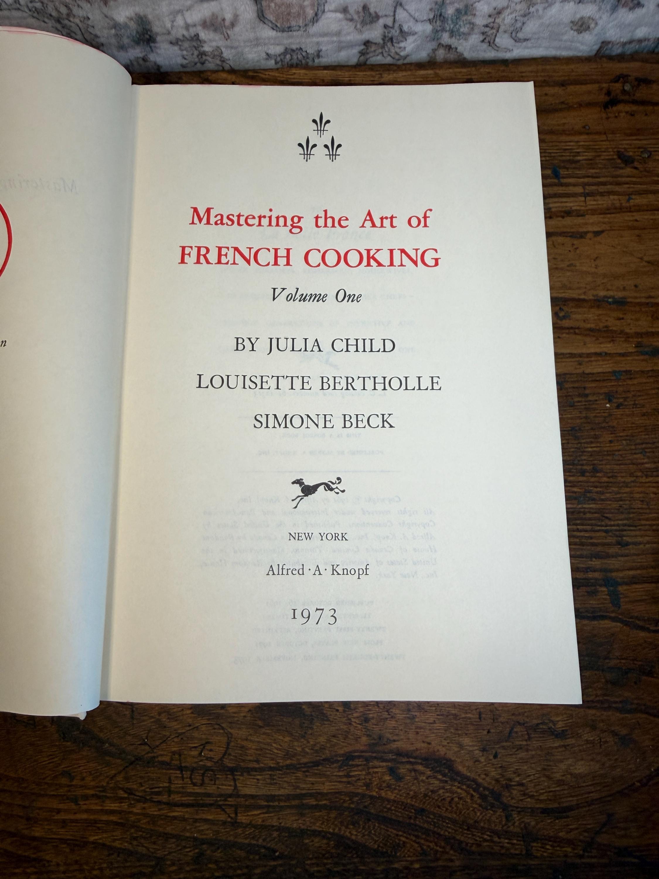 Mastering the Art of French Cooking by Julia Child | Hardcover 1973