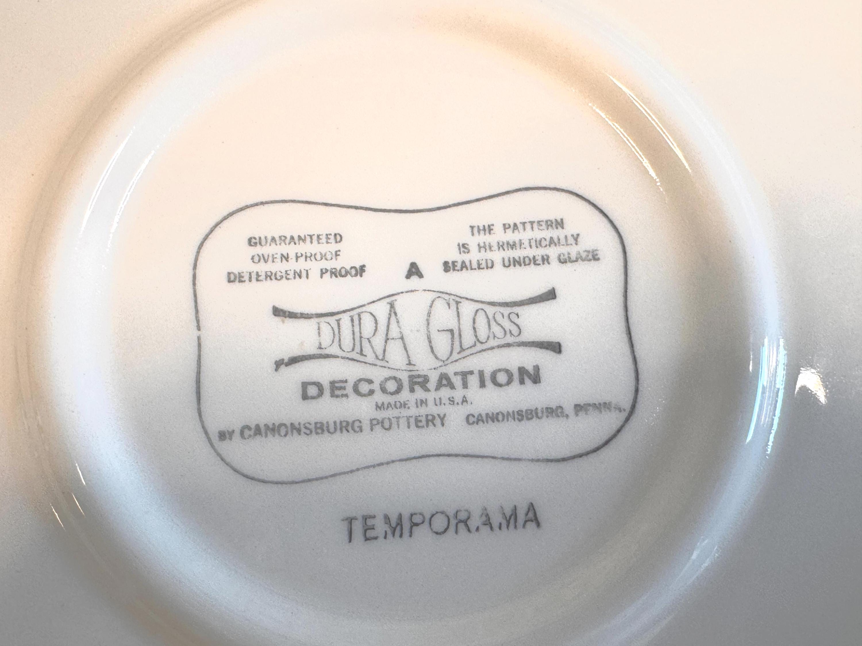 13” Serving Platter | 1960s Canonsburg Temporama