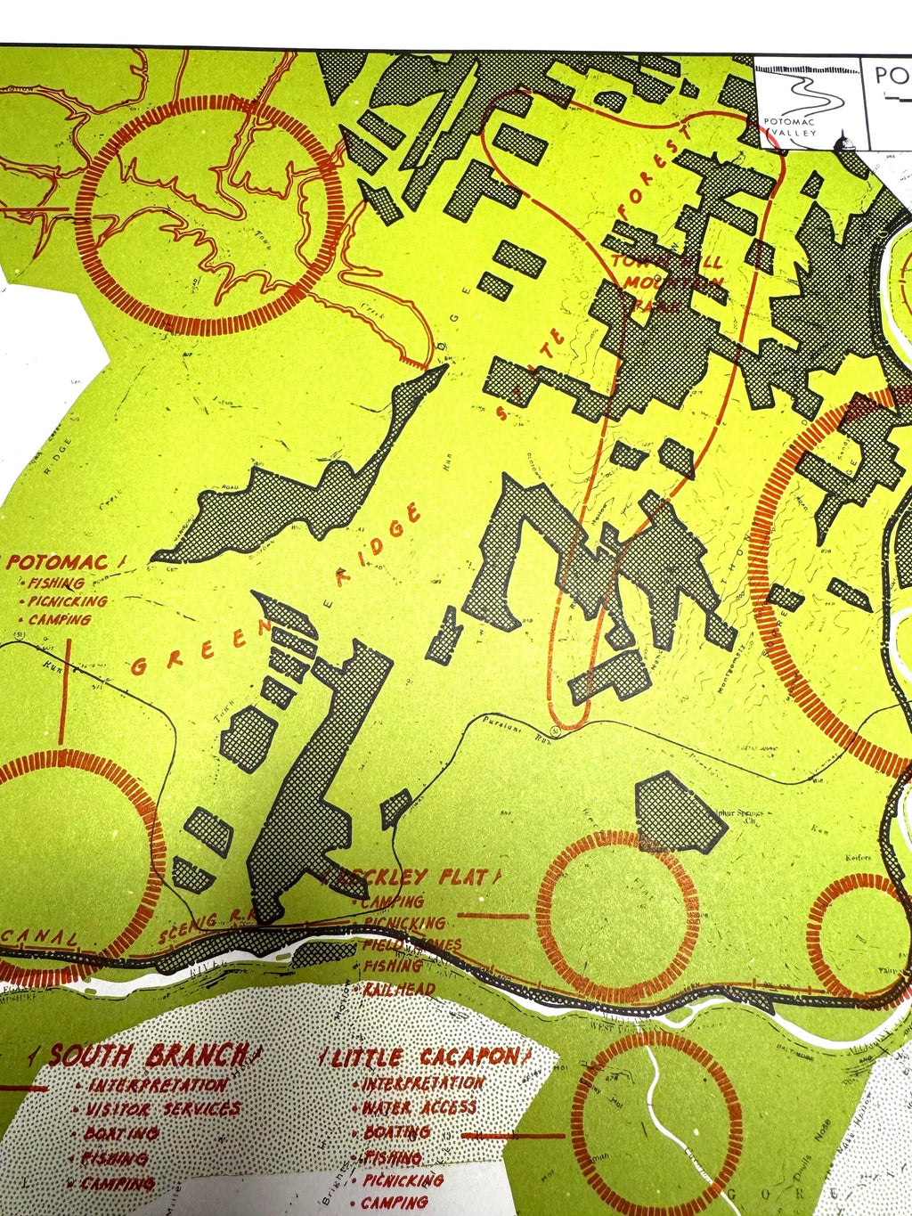 Paw Paw Bends and Mill Run to Paw Paw Maps | Potomac Valley, 1966