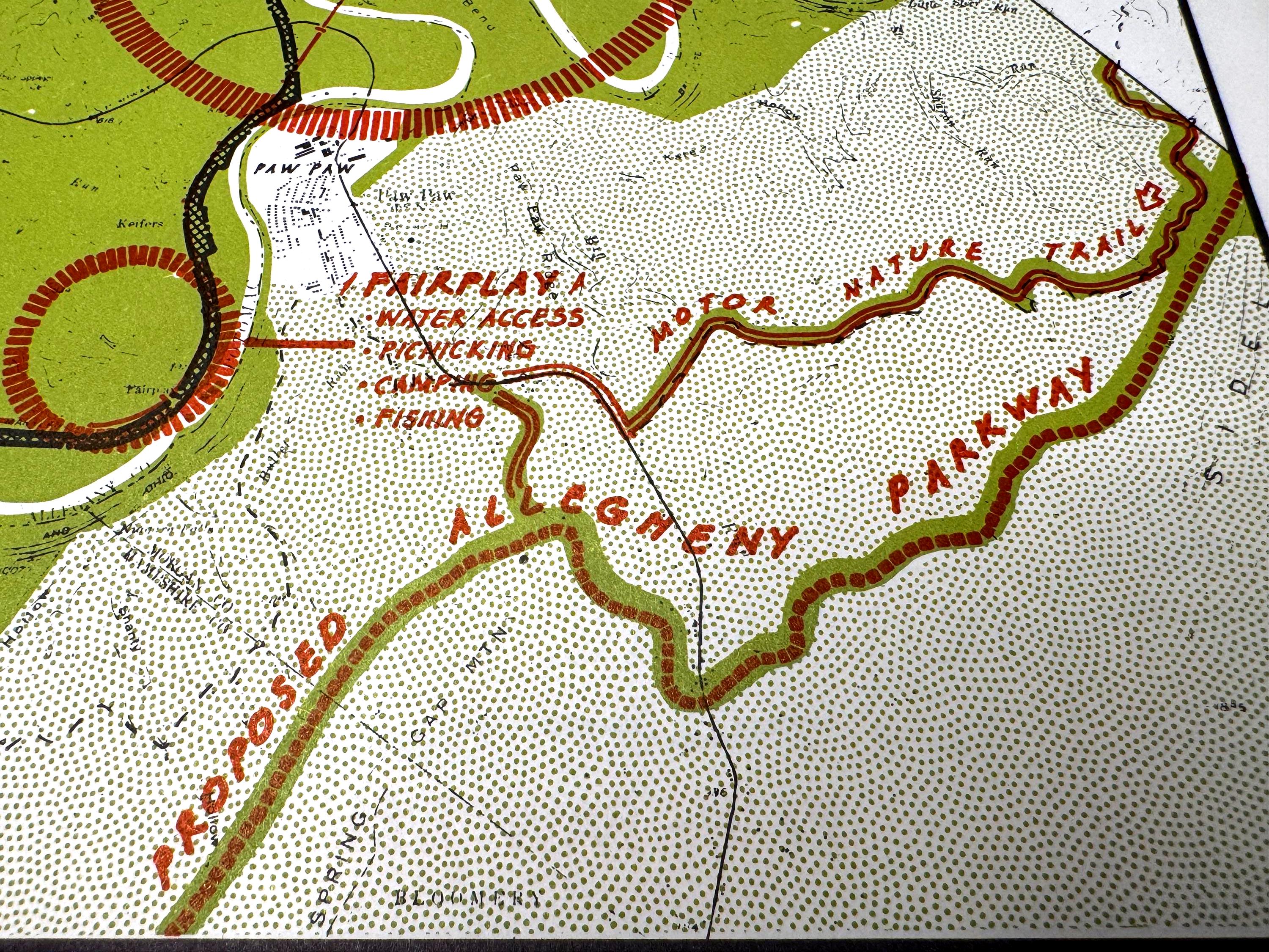 Paw Paw Bends and Mill Run to Paw Paw Maps | Potomac Valley, 1966