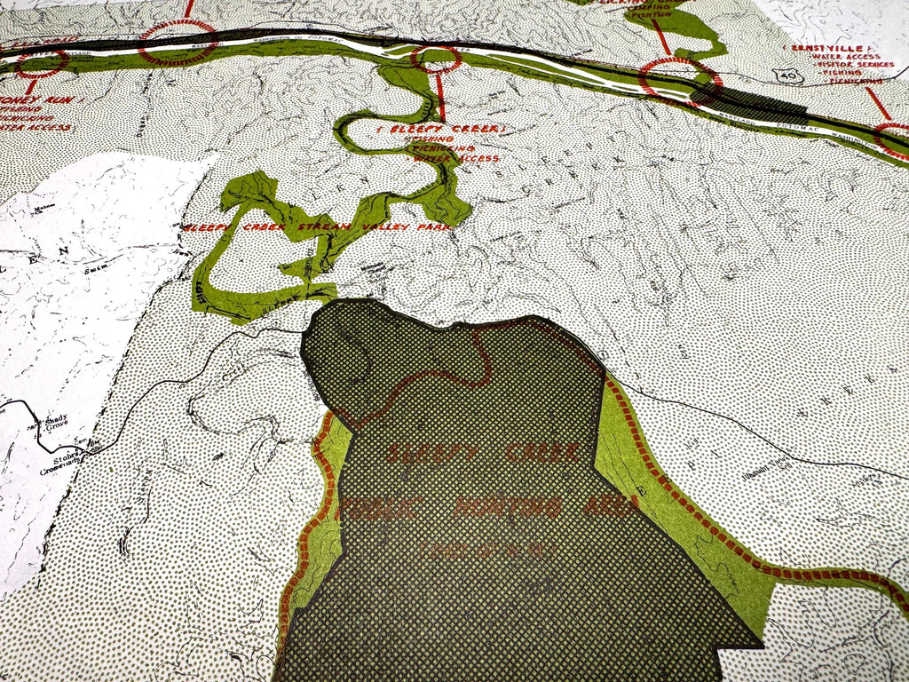 Kasecamp Bend to Round Top Hill and Hancock to Fort Frederick Maps | Potomac Valley, 1966