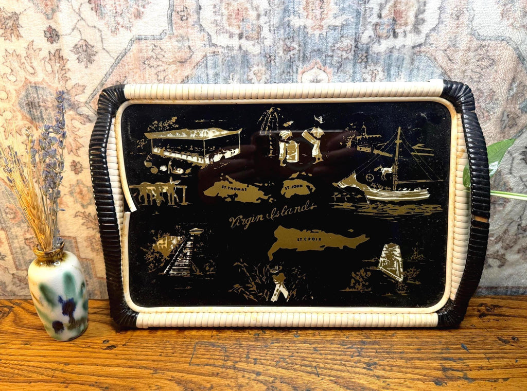 Mid Century Virgin Islands Serving Tray