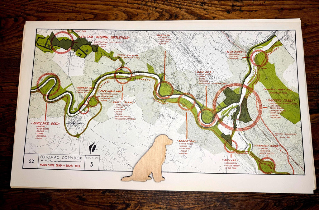 Praethers Neck to Terrapin Neck and Horseshoe Bend to Short Hill Map | Potomac Valley, 1966