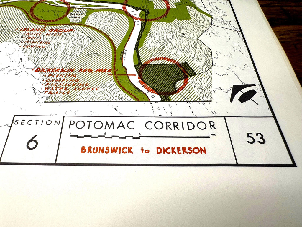 Brunswick to Dickerson and Mason Wood to Sharpshin Map | Potomac Valley, 1966