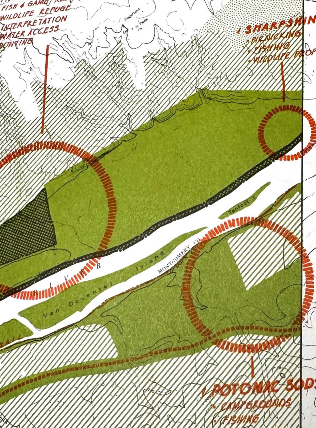 Brunswick to Dickerson and Mason Wood to Sharpshin Map | Potomac Valley, 1966