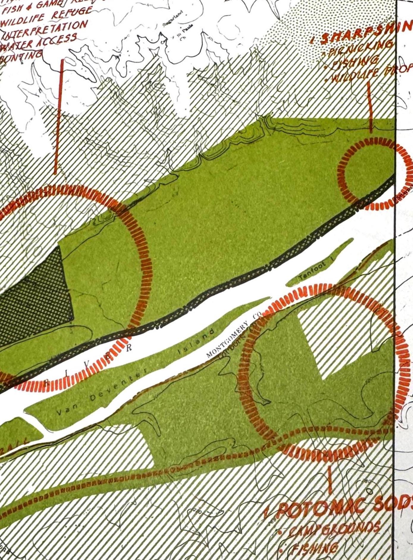 Brunswick to Dickerson and Mason Wood to Sharpshin Map | Potomac Valley, 1966