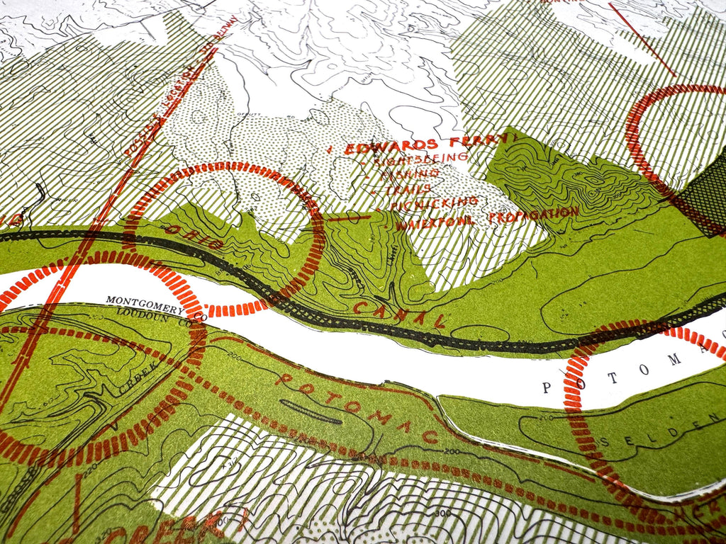 Brunswick to Dickerson and Mason Wood to Sharpshin Map | Potomac Valley, 1966