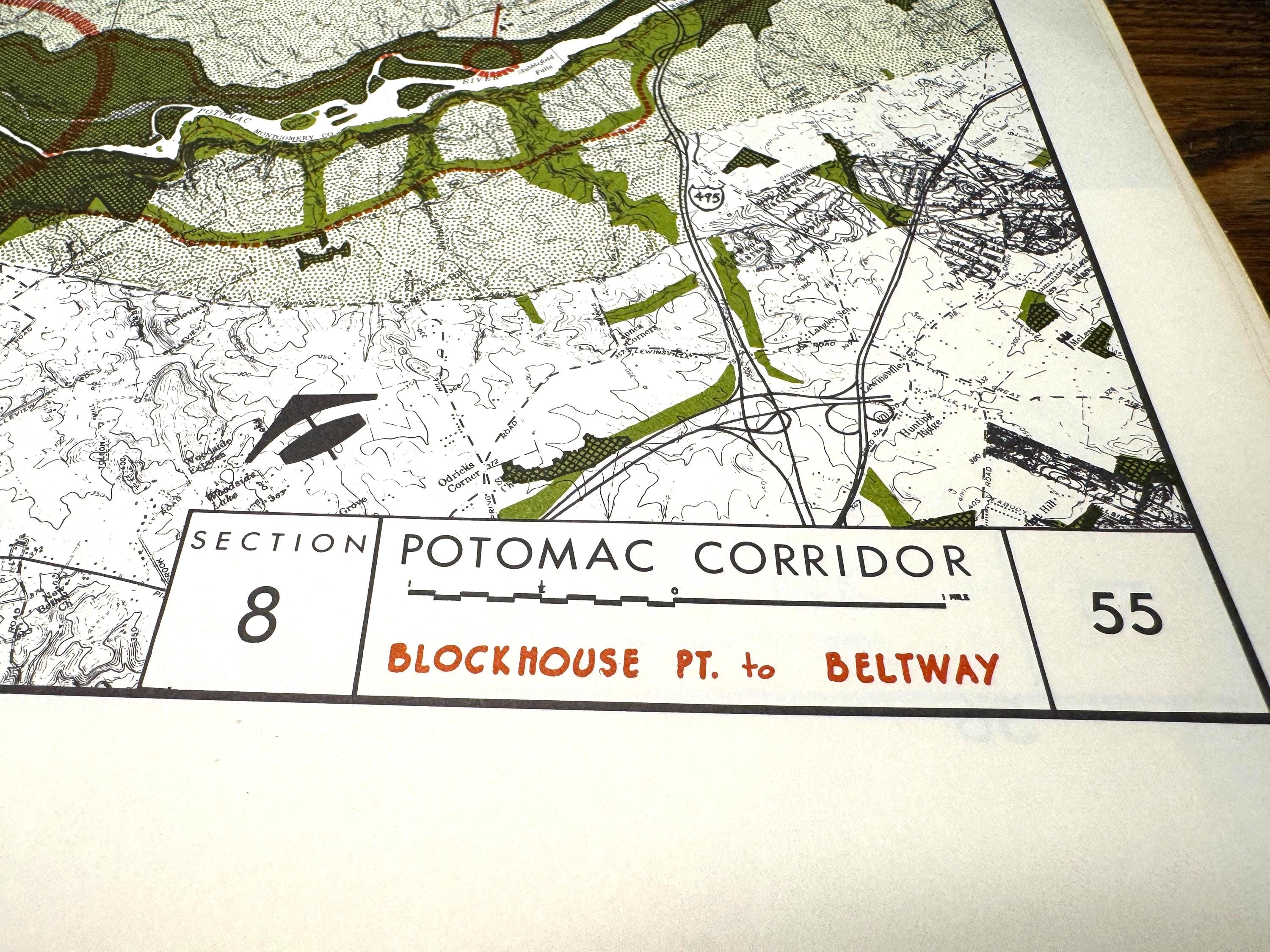 Blockhouse Point to Beltway Map | Potomac Valley, 1966