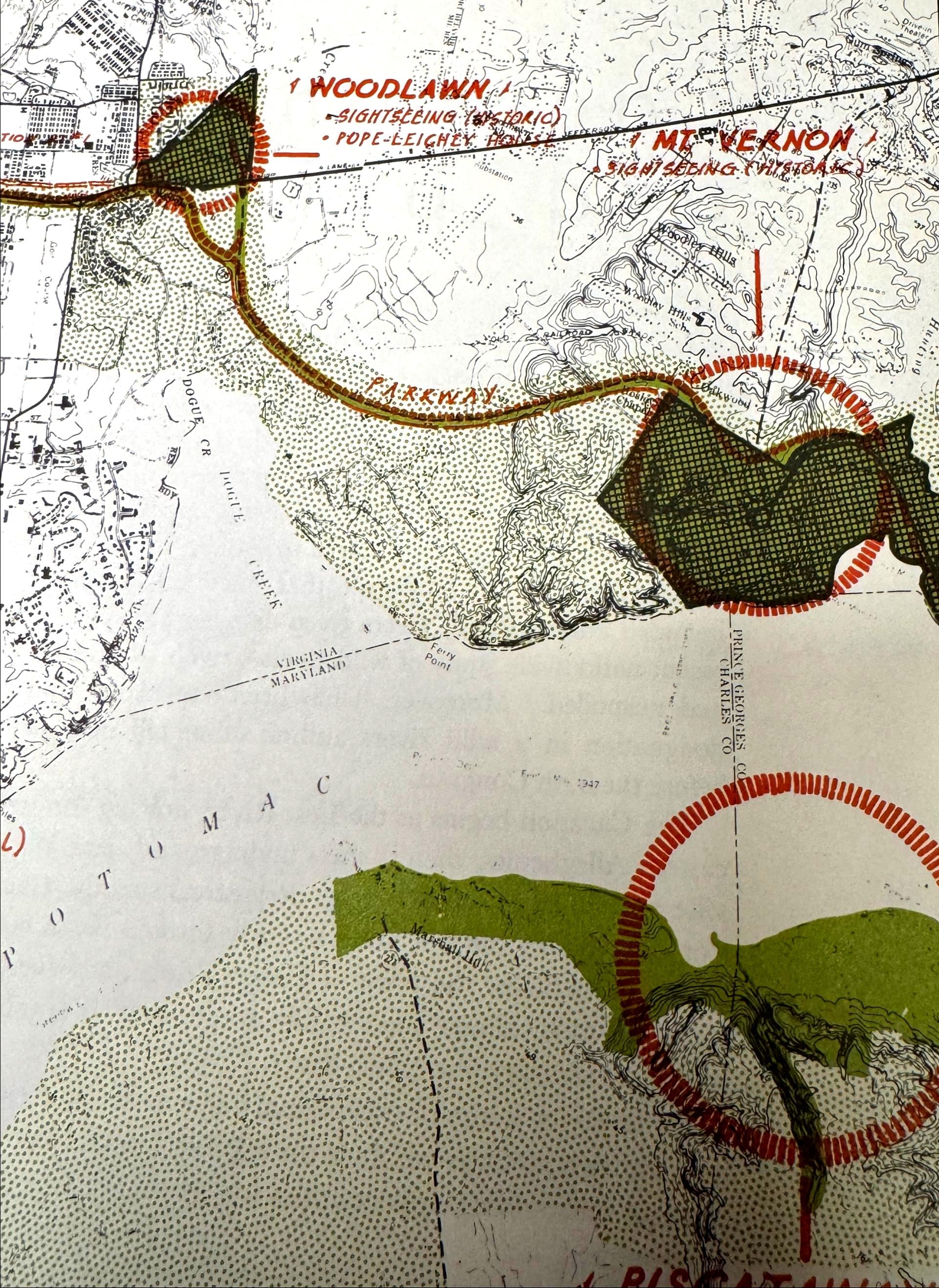 Mason Neck Map | Potomac Valley, 1966