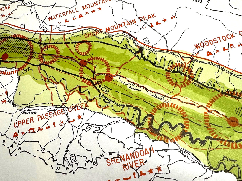 Shenandoah Forks Forest Area Map | Potomac Valley, 1966