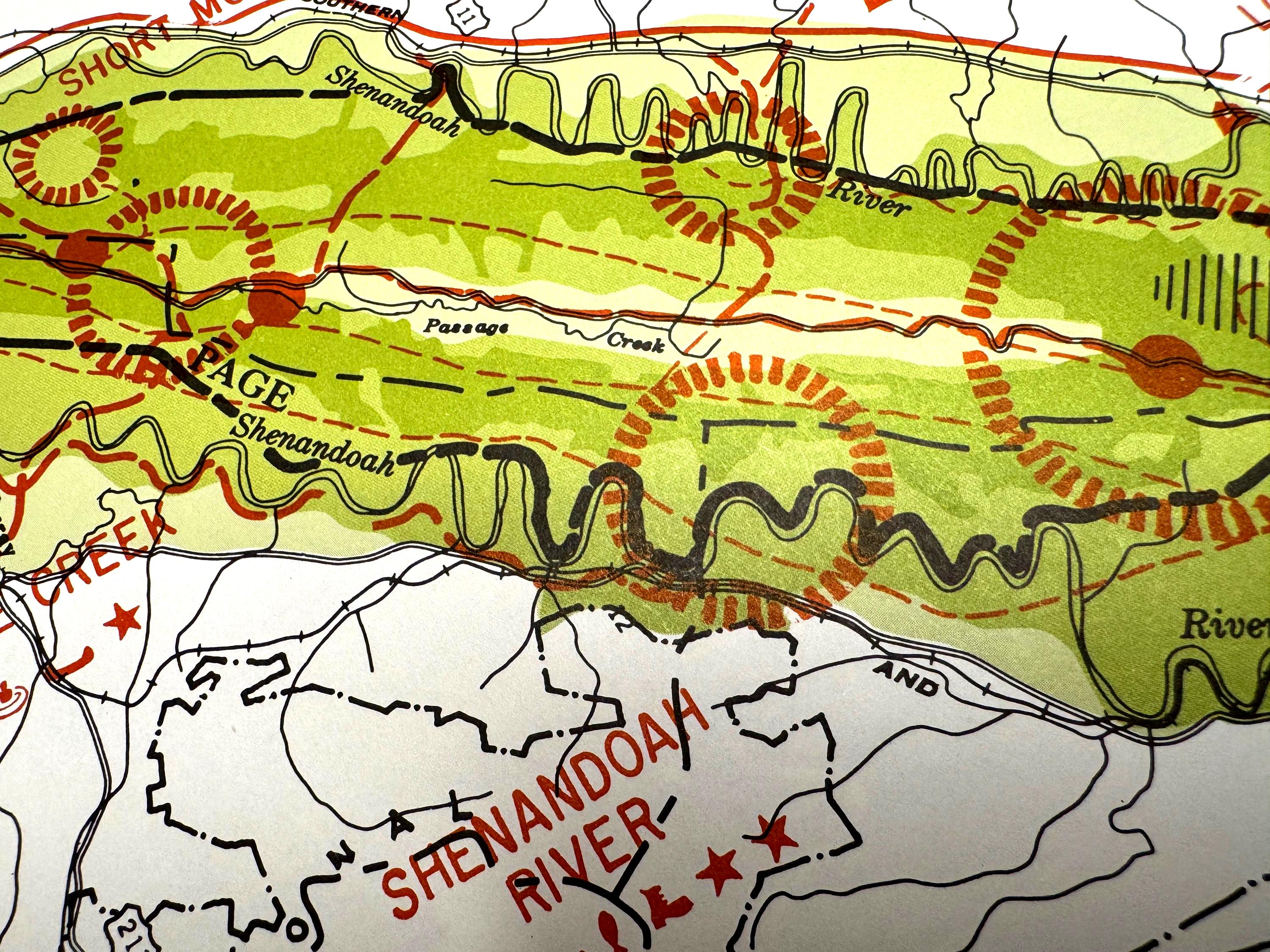 Shenandoah Forks Forest Area Map | Potomac Valley, 1966