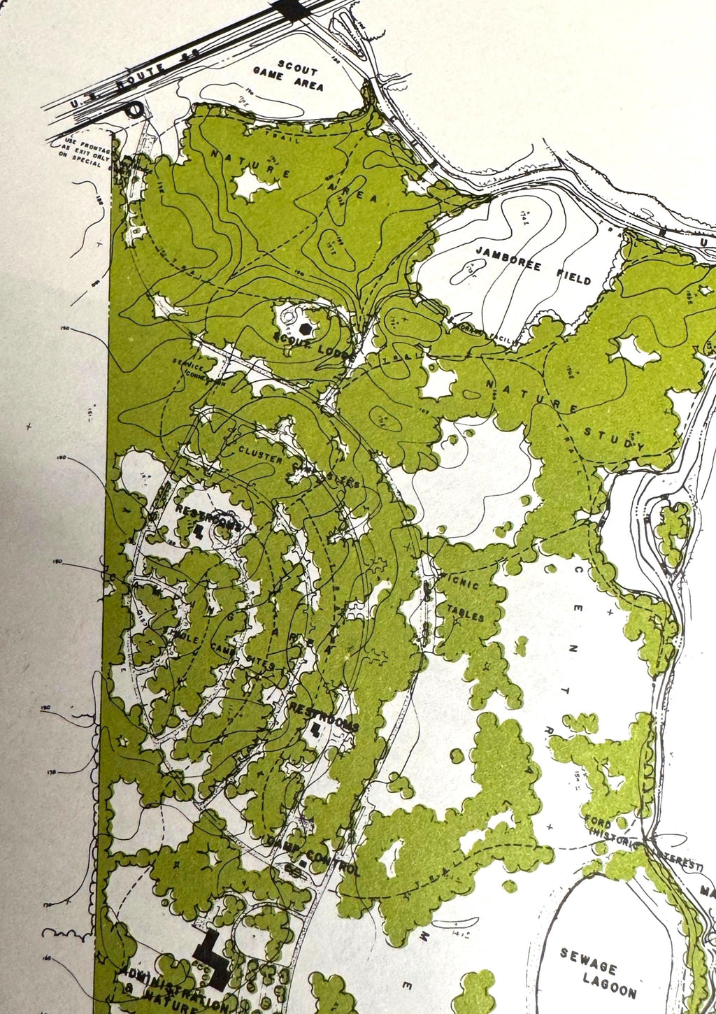 Cunningham Falls State Park & Bull Run Regional Park Maps | Potomac Valley, 1966