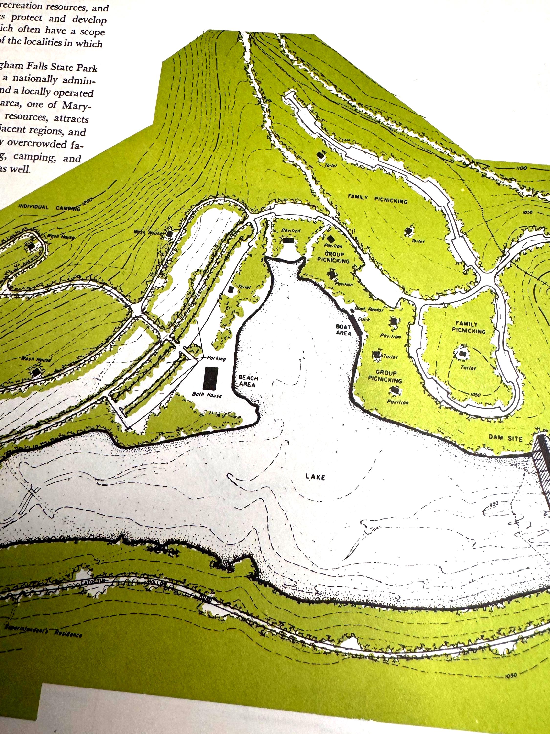 Cunningham Falls State Park & Bull Run Regional Park Maps | Potomac Valley, 1966
