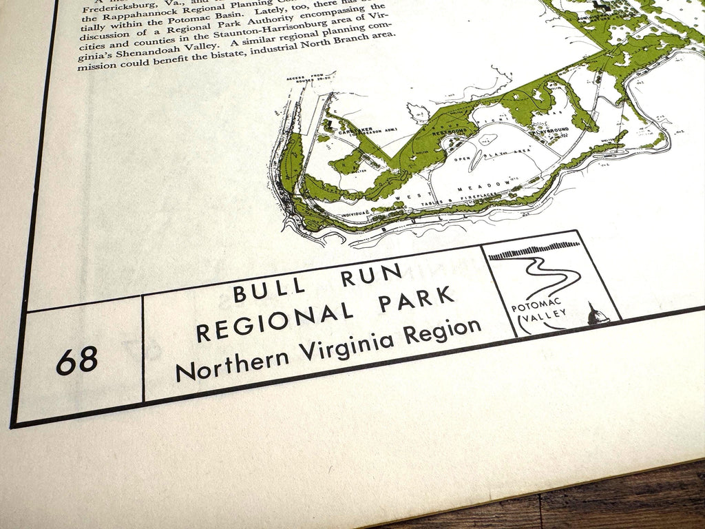 Cunningham Falls State Park & Bull Run Regional Park Maps | Potomac Valley, 1966
