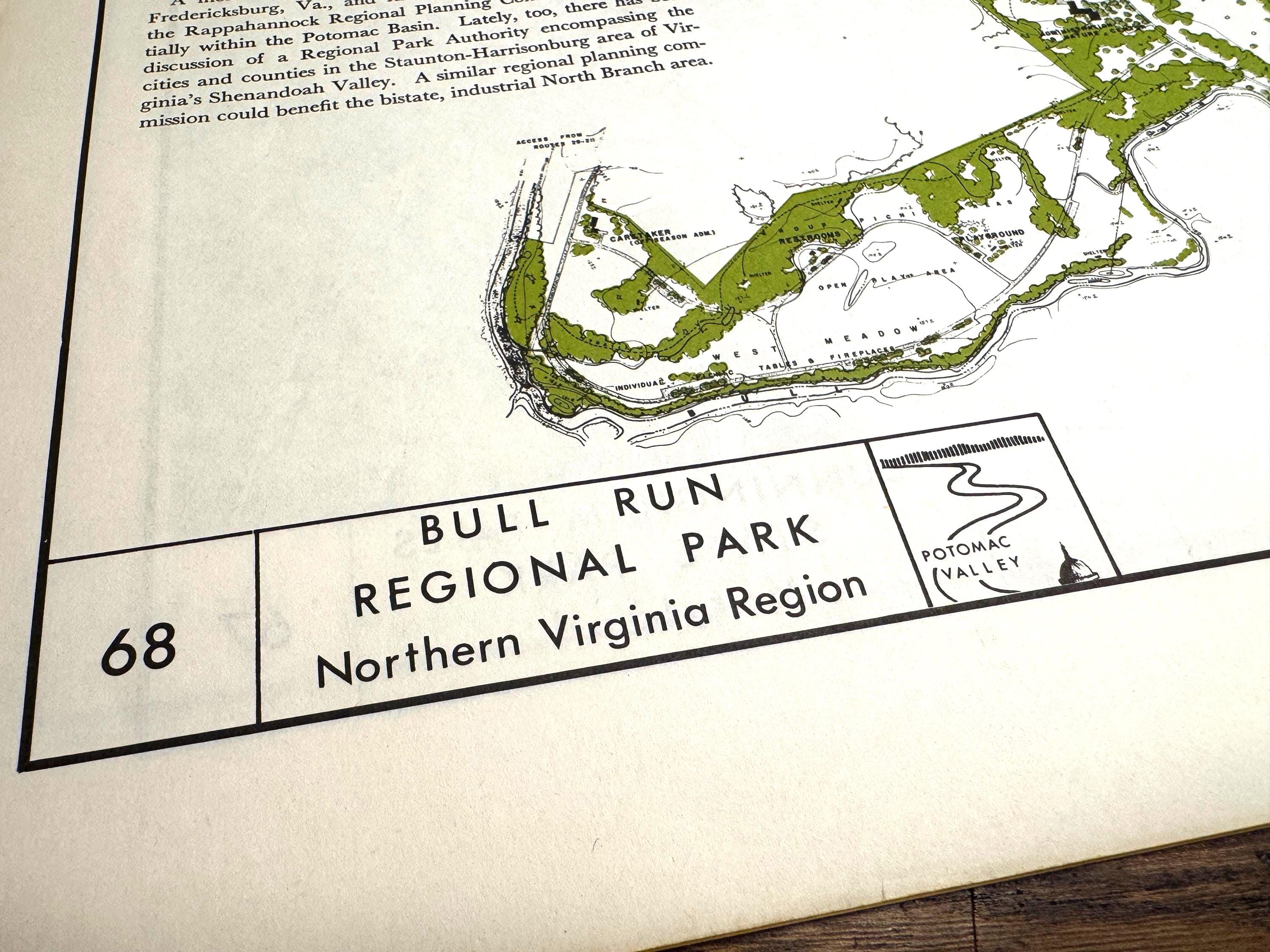 Cunningham Falls State Park & Bull Run Regional Park Maps | Potomac Valley, 1966