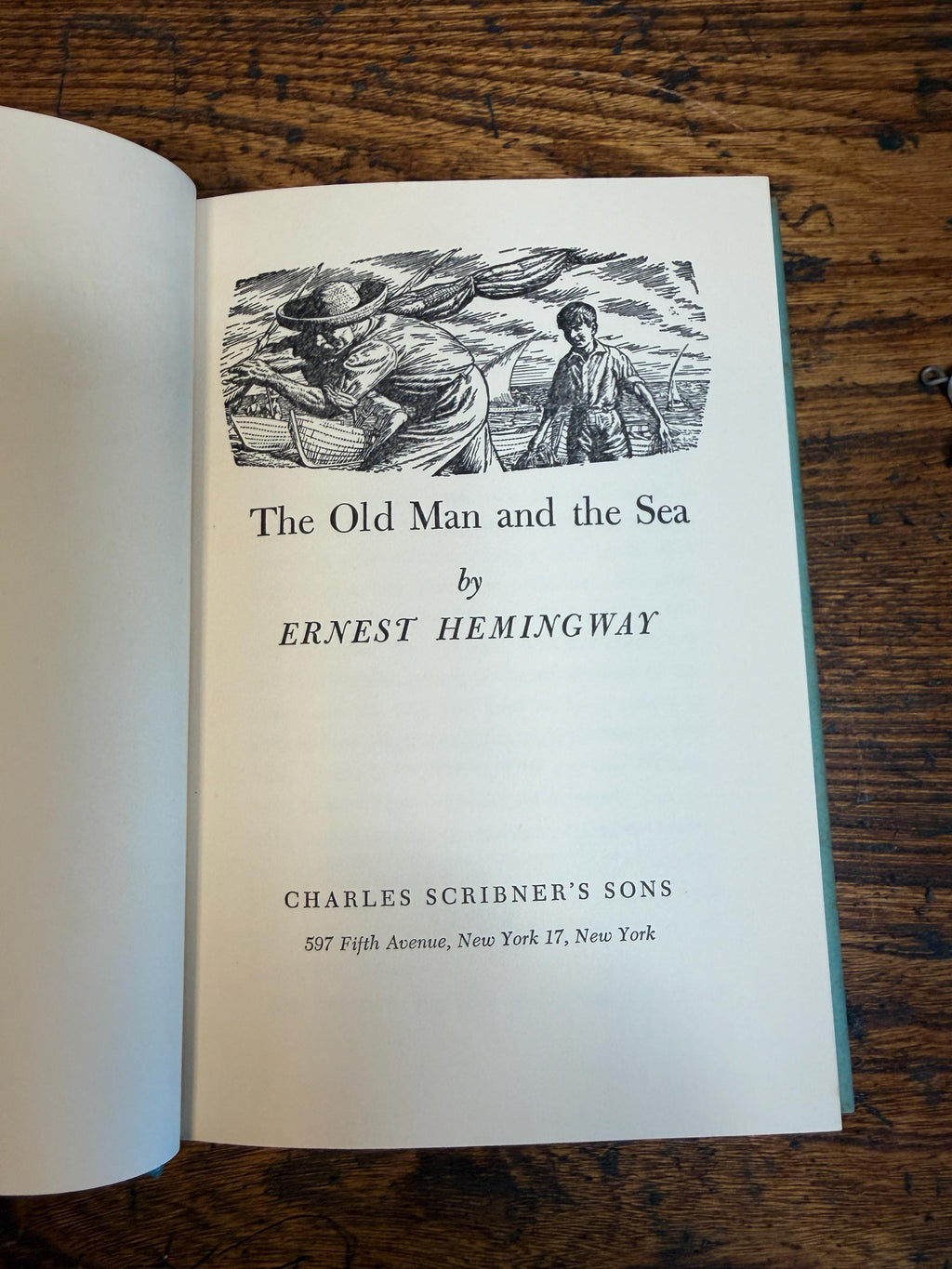 The Old Man and the Sea by Ernest Hemingway | 1952 Hardcover