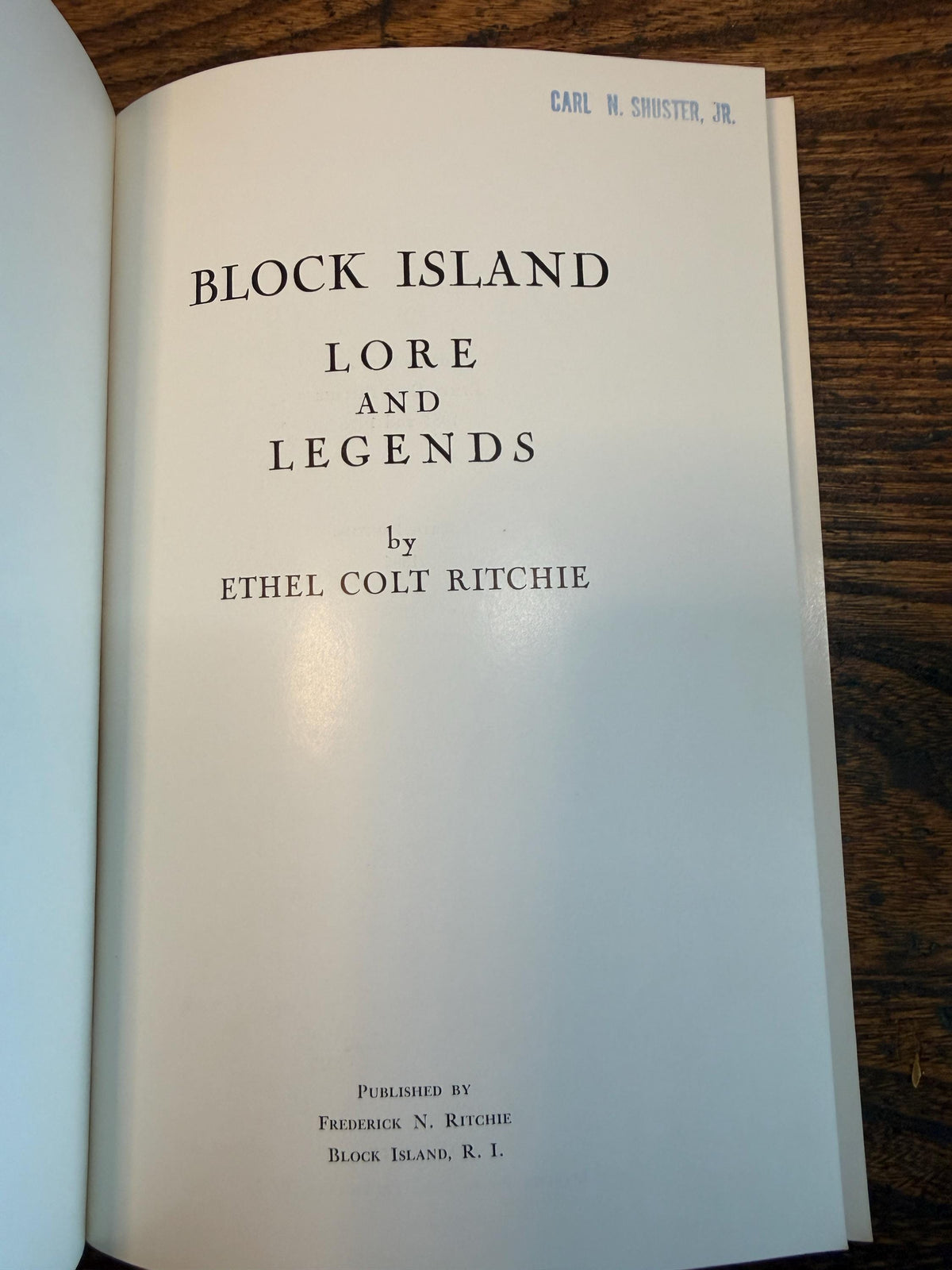 Block Island by Ethel Colt Ritchie | 1965 Paperback