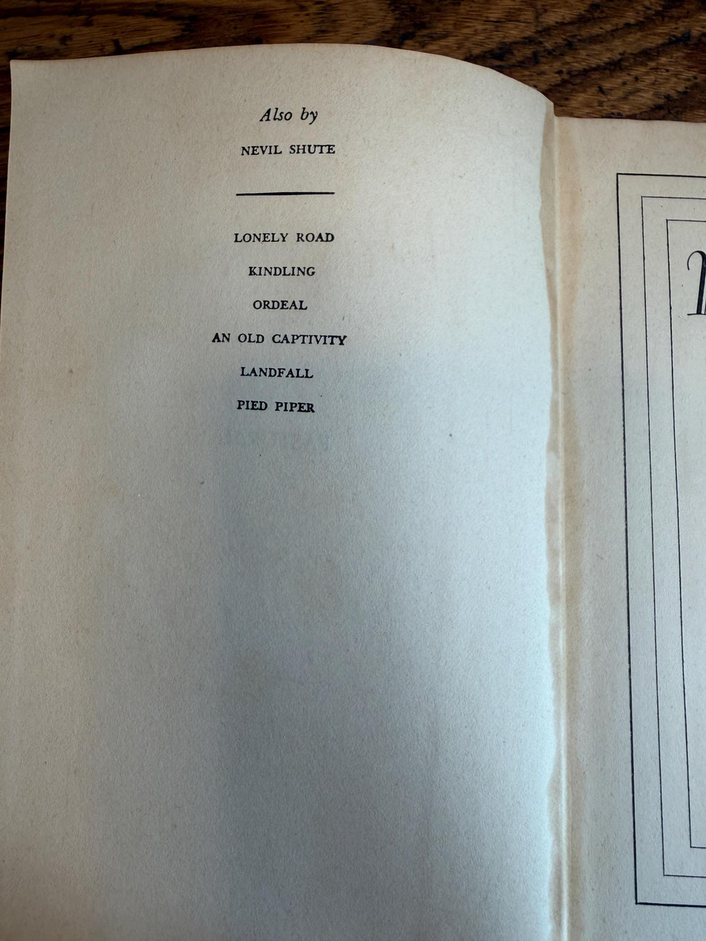 Pastoral by Nevil Shute | 1944 Hardcover