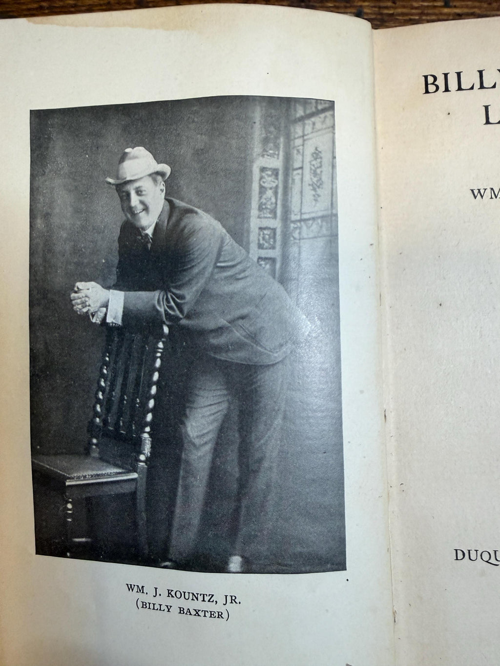 Billy Baxter’s Letters by Wm. J. Kountz Jr. | Hardcover 1899