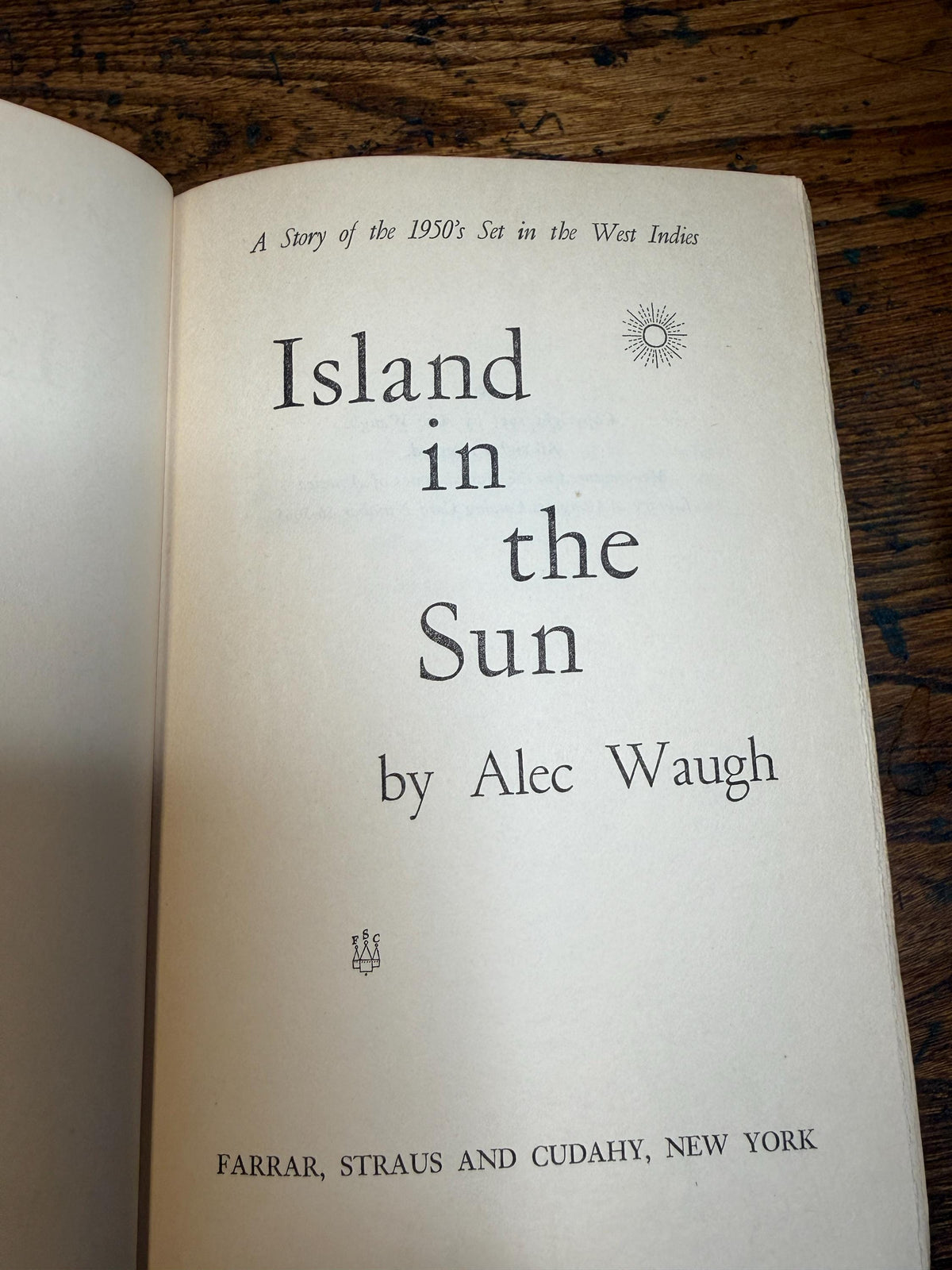 Island in the Sun by Alec Waugh | Hardcover 1955