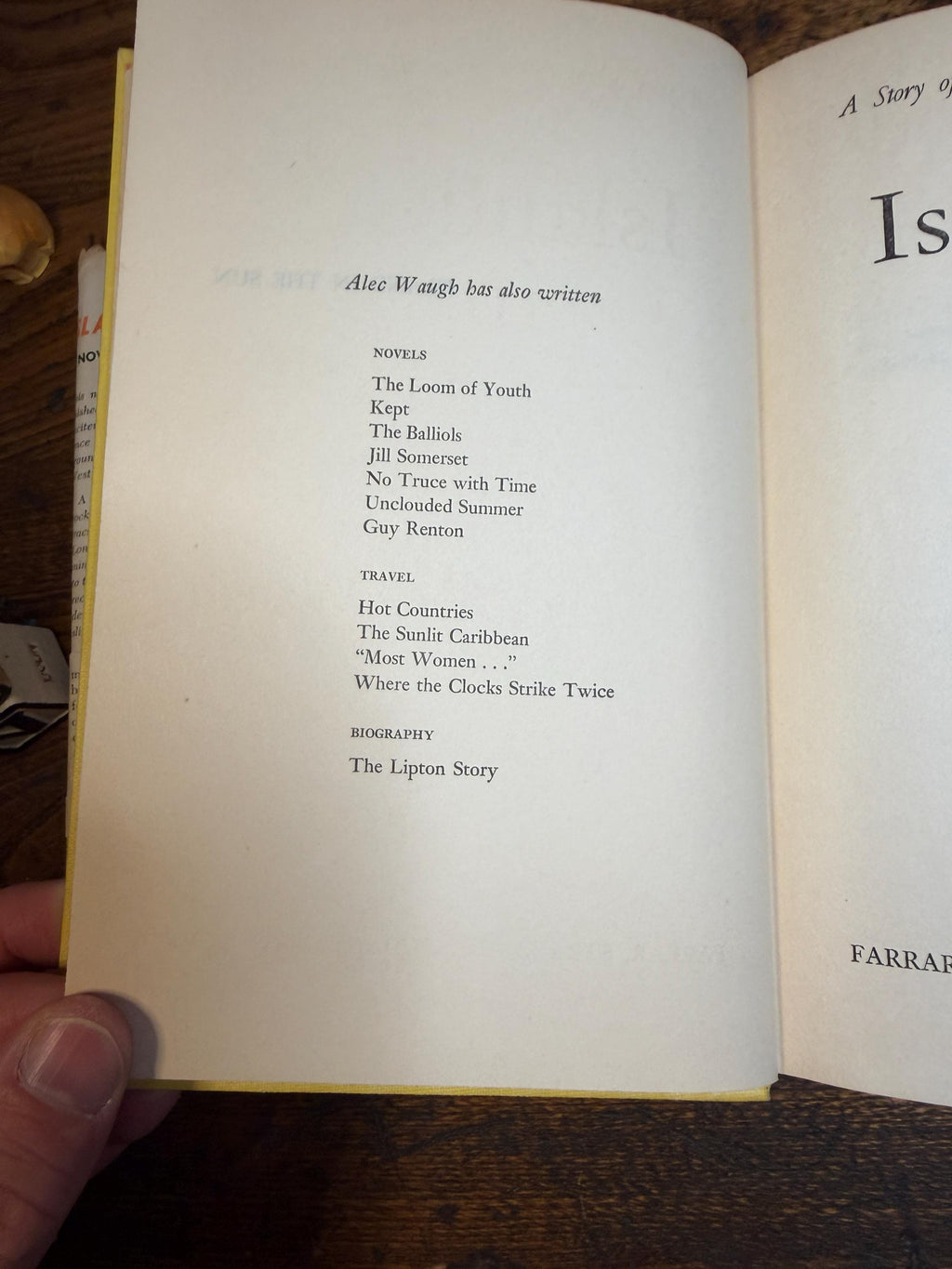 Island in the Sun by Alec Waugh | Hardcover 1955