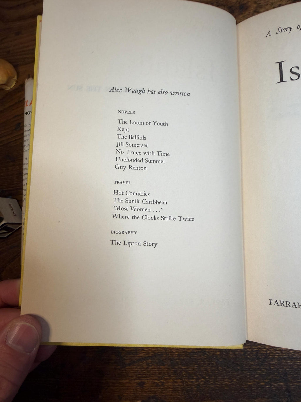 Island in the Sun by Alec Waugh | Hardcover 1955