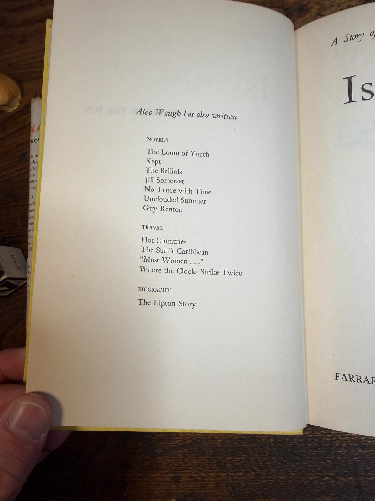 Island in the Sun by Alec Waugh | Hardcover 1955