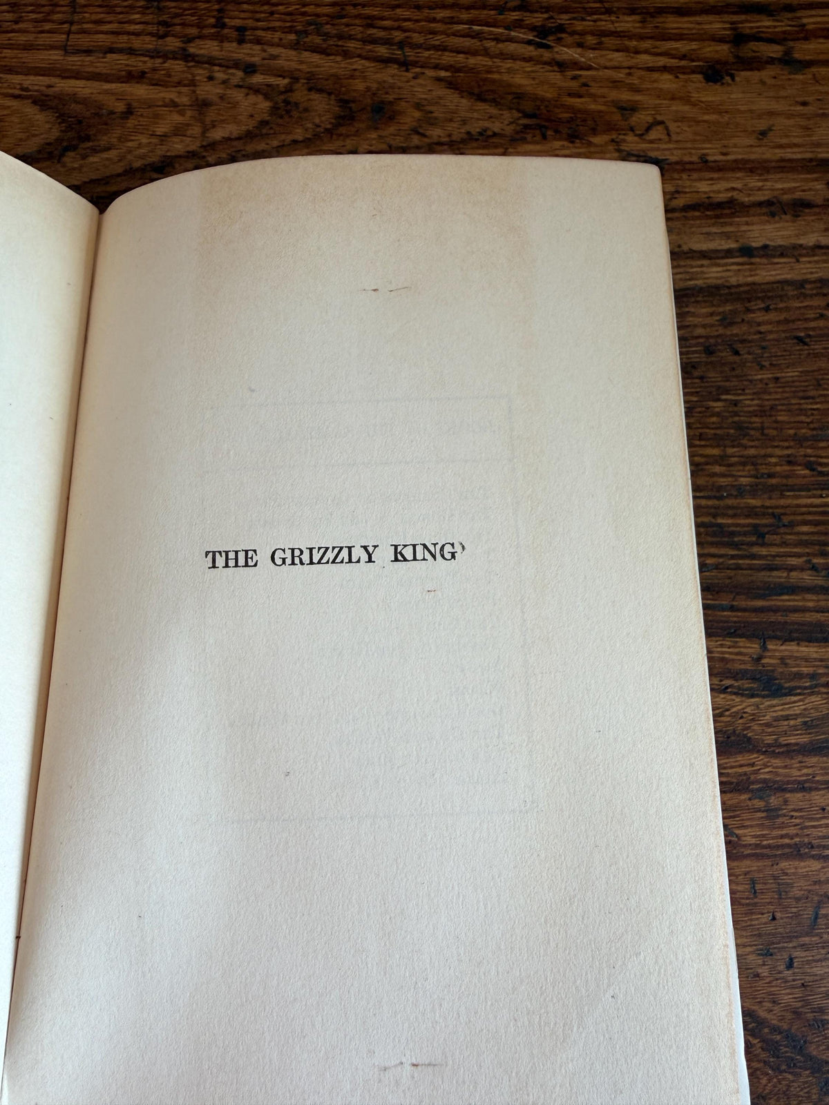The Grizzly King by James Oliver Curwood | 1925 Hardcover