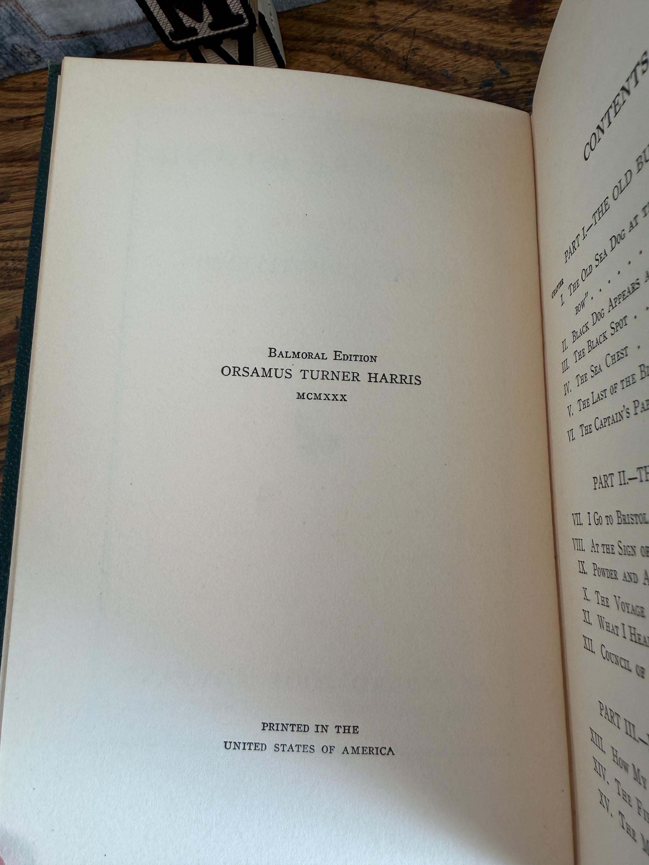 Treasure Island by Robert Louis Stevenson | 1930 Hardcover