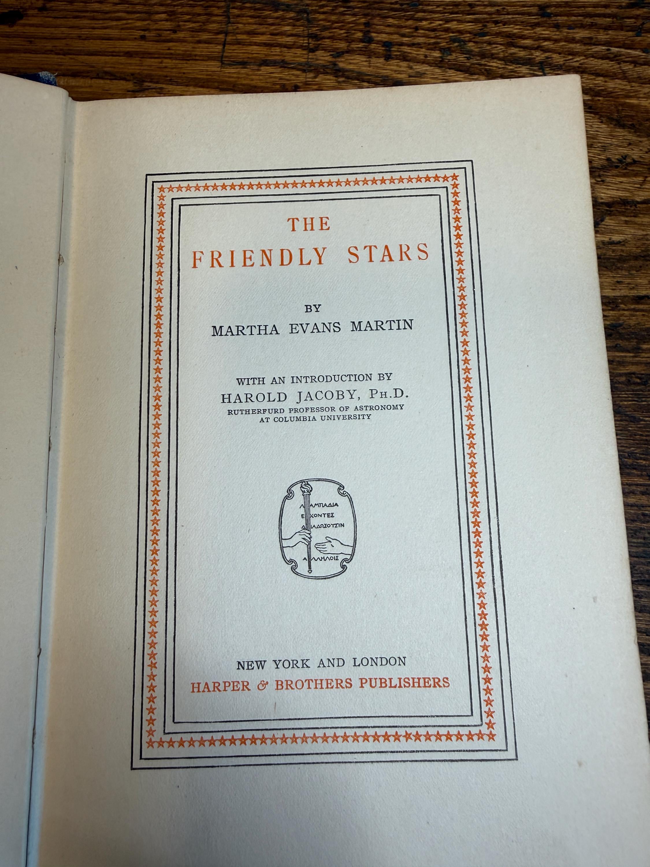 The Friendly Stars by Martha Evans Martin | Hardcover 1907