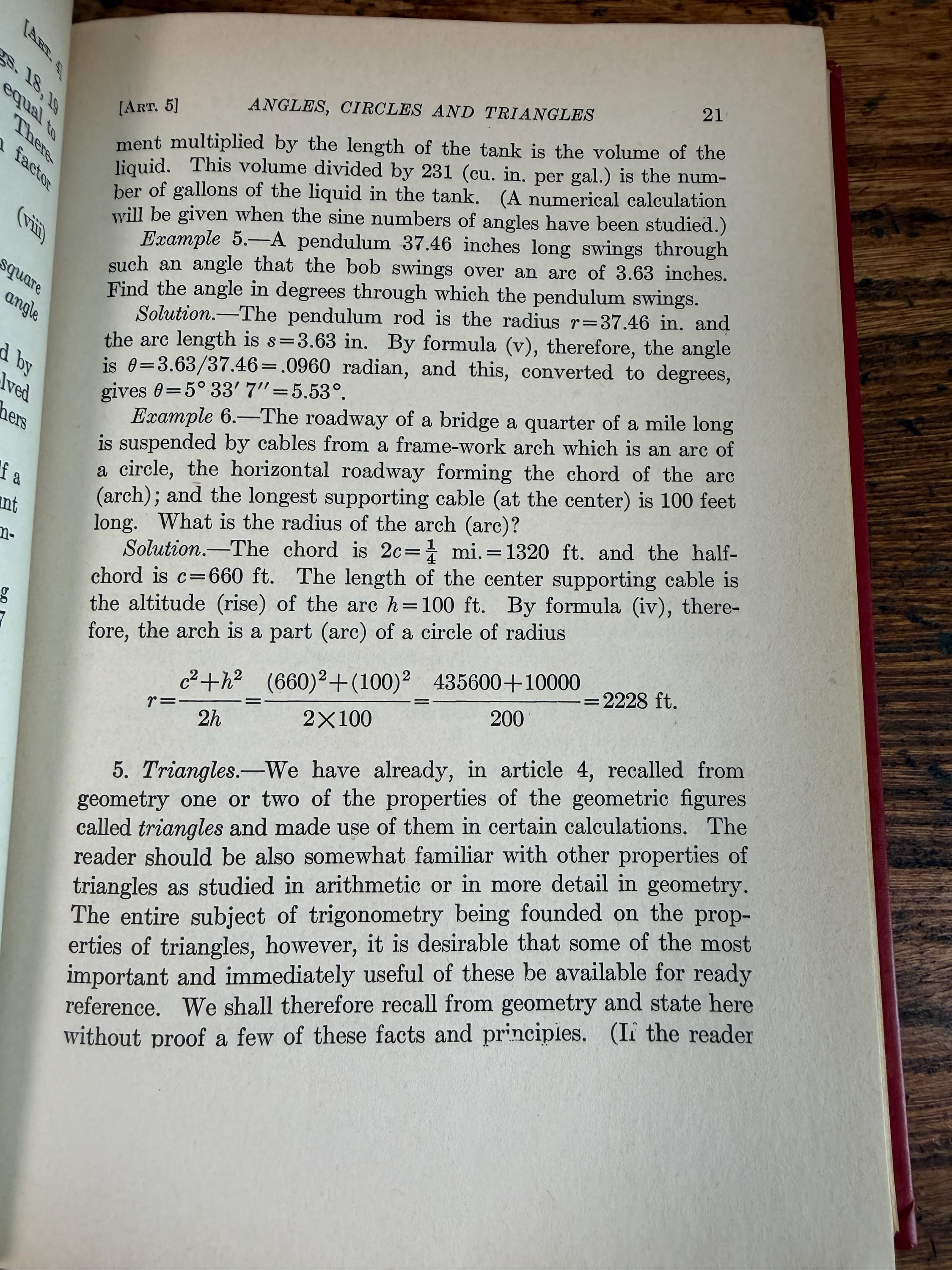 Mathematics For Self Study (Trigonometry) by J.E. Thompson | 1946 Hardcover Second Edition