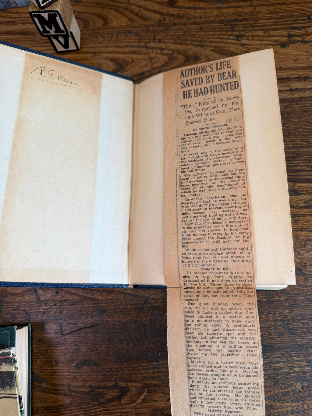 The Grizzly King by James Oliver Curwood | 1925 Hardcover