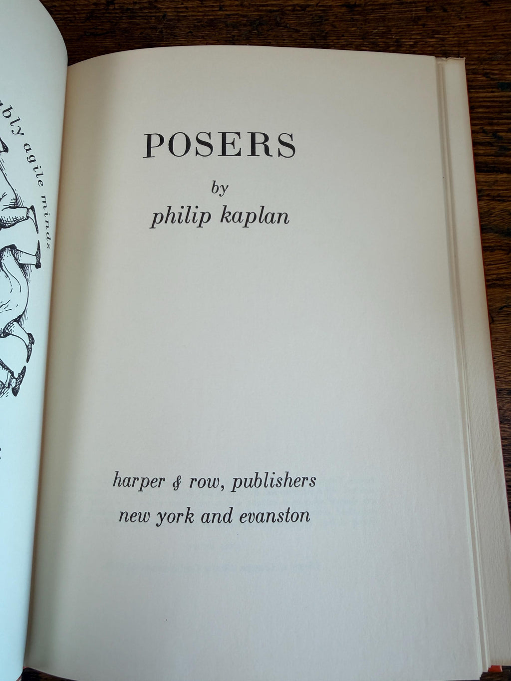 Posers by Philip Kaplan | Hardback 1963