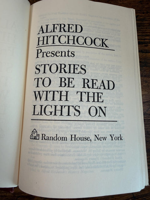 Alfred Hitchcock Presents: Stories to Be Read With the Lights On | Hardcover 1973