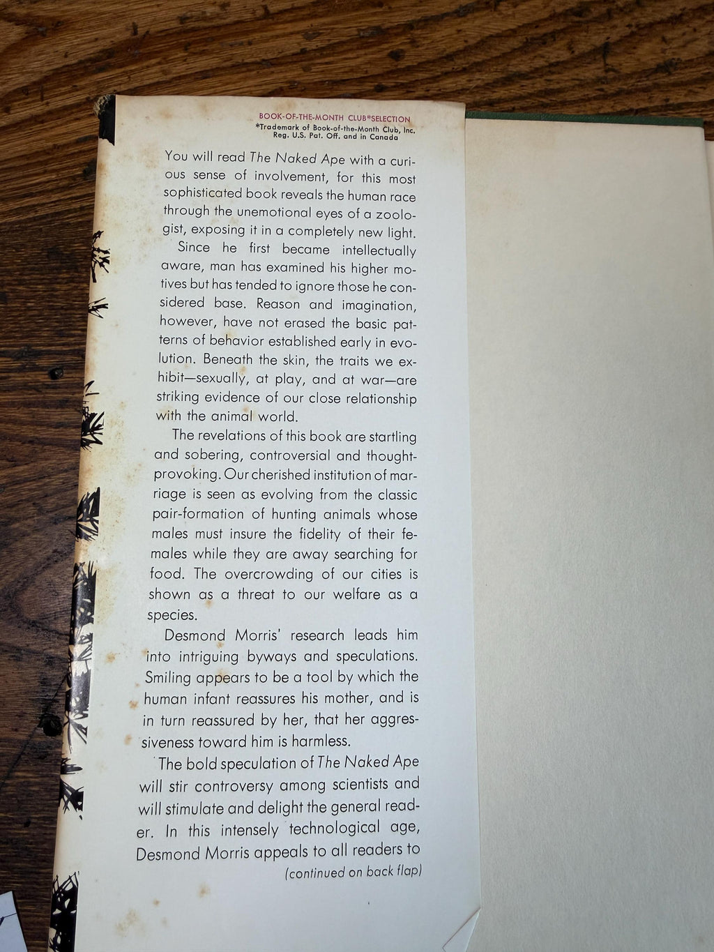The Naked Ape by Desmond Morris | First American Edition Hardcover 1967