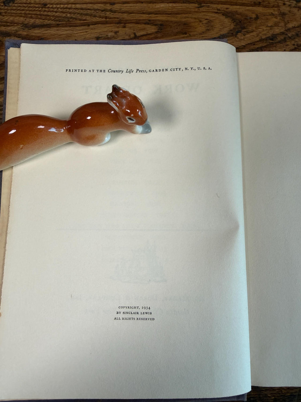 Work of Art by Sinclair Lewis | Hardcover 1936