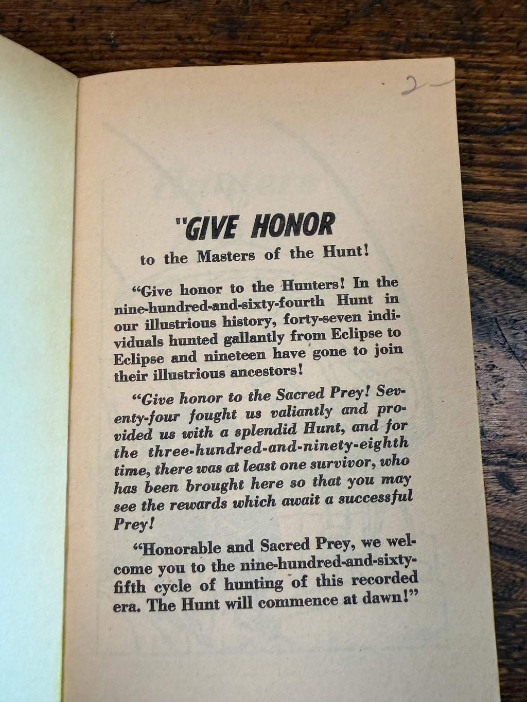 Hunters of the Red Moon by Marion Zimmer Bradley | First Printing Paperback 1973