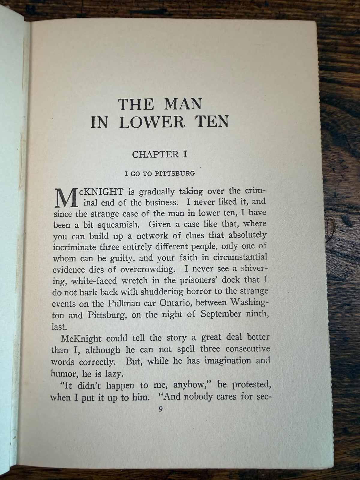 The Man in Lower Ten by Mary Roberts Rinehart | Hardcover 1909