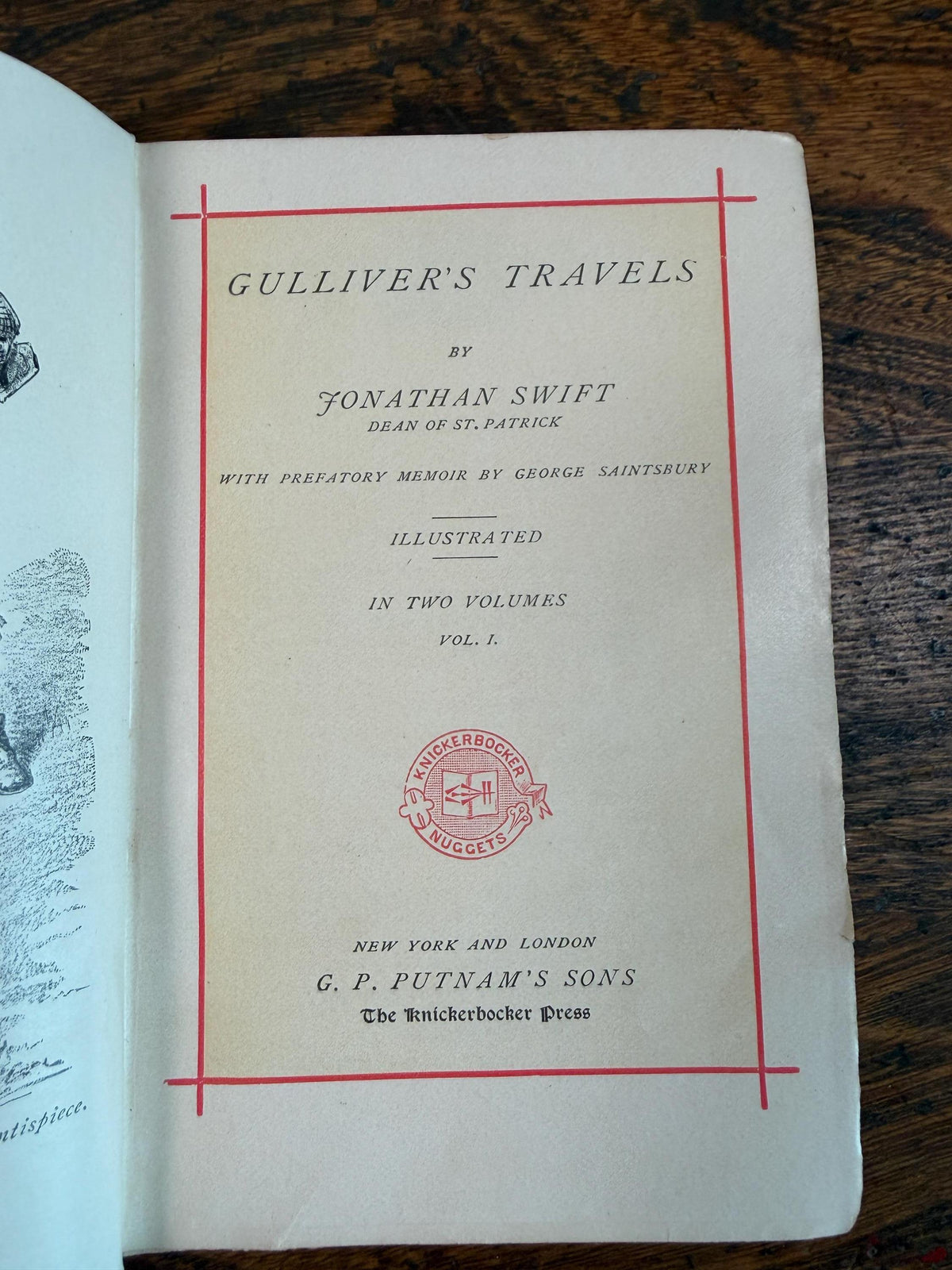 Gulliver’s Travels by Jonathan Swift | Illustrated Hardcover Vol. I 1887