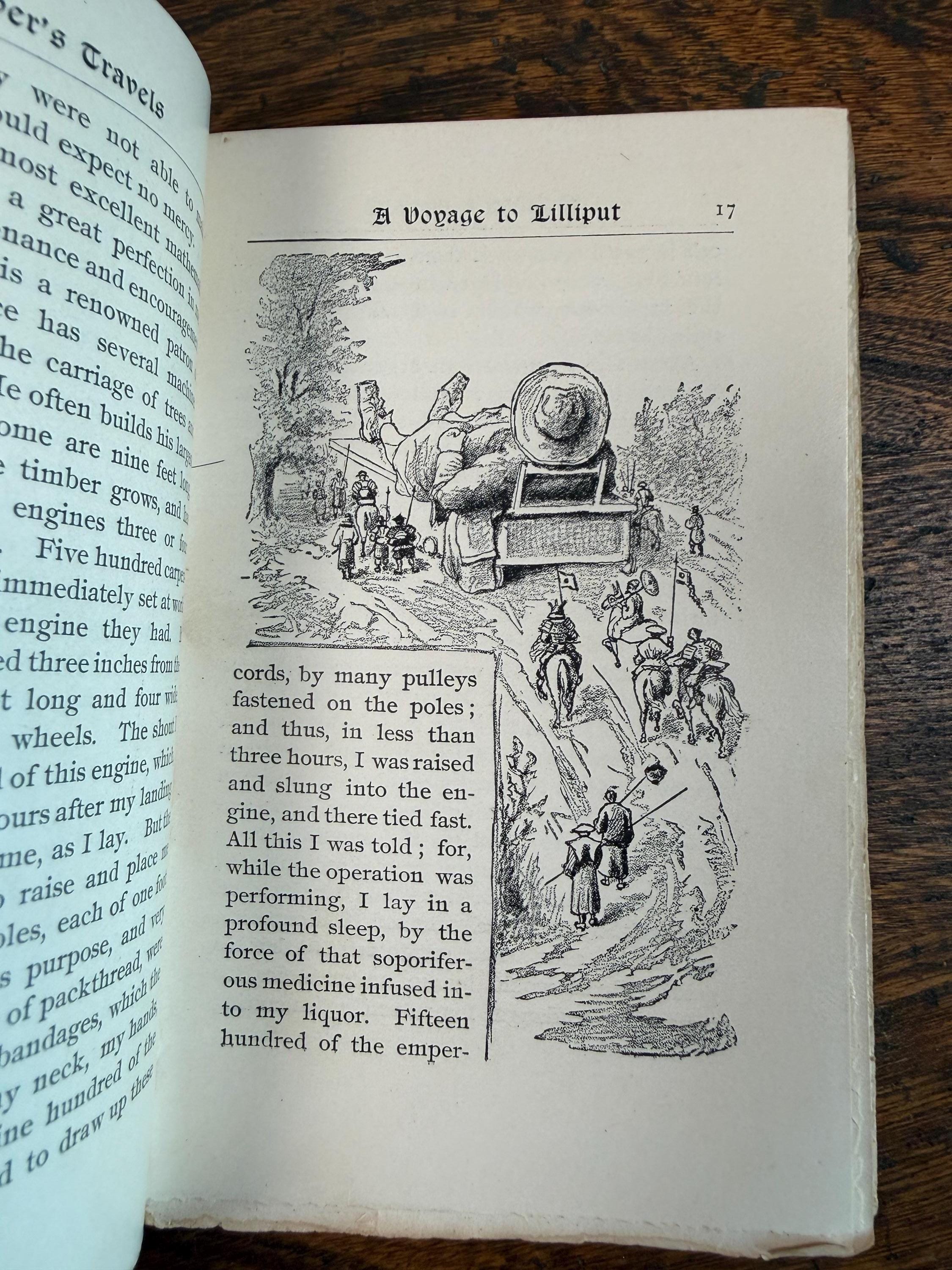 Gulliver’s Travels by Jonathan Swift | Illustrated Hardcover Vol. I 1887