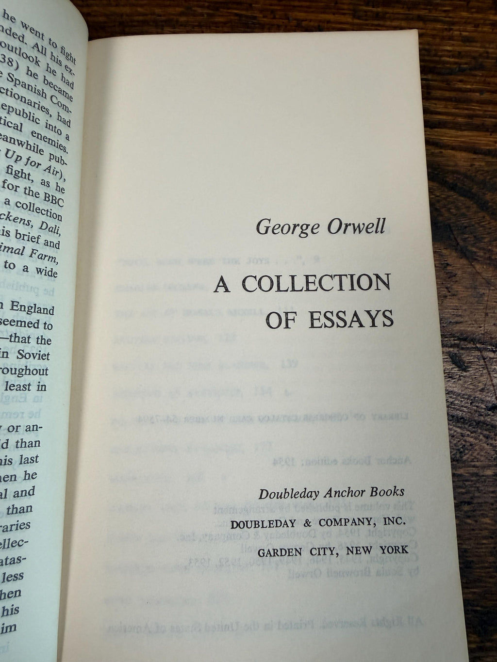 A Collection of Essays by George Orwell | Paperback 1954