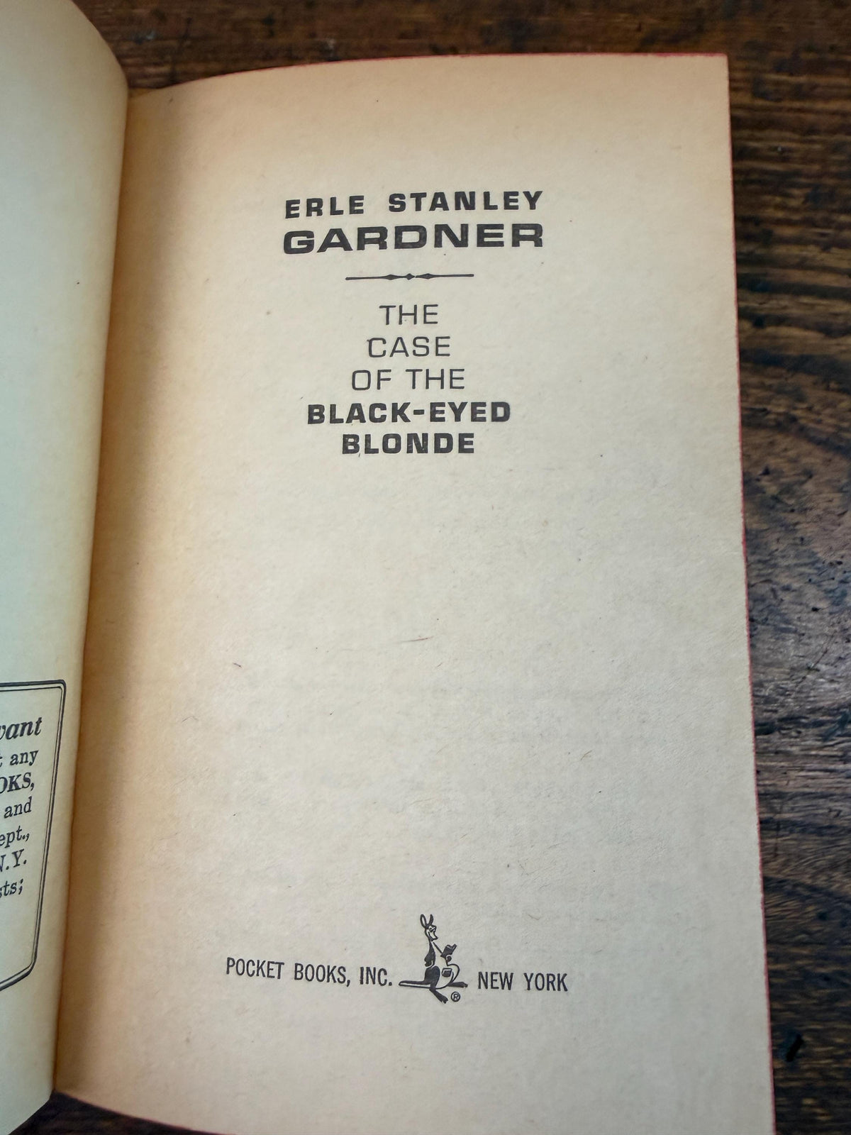 Perry Mason: The Case of the Black-Eyed Blonde by Erle Stanley Gardner | Paperback 1951