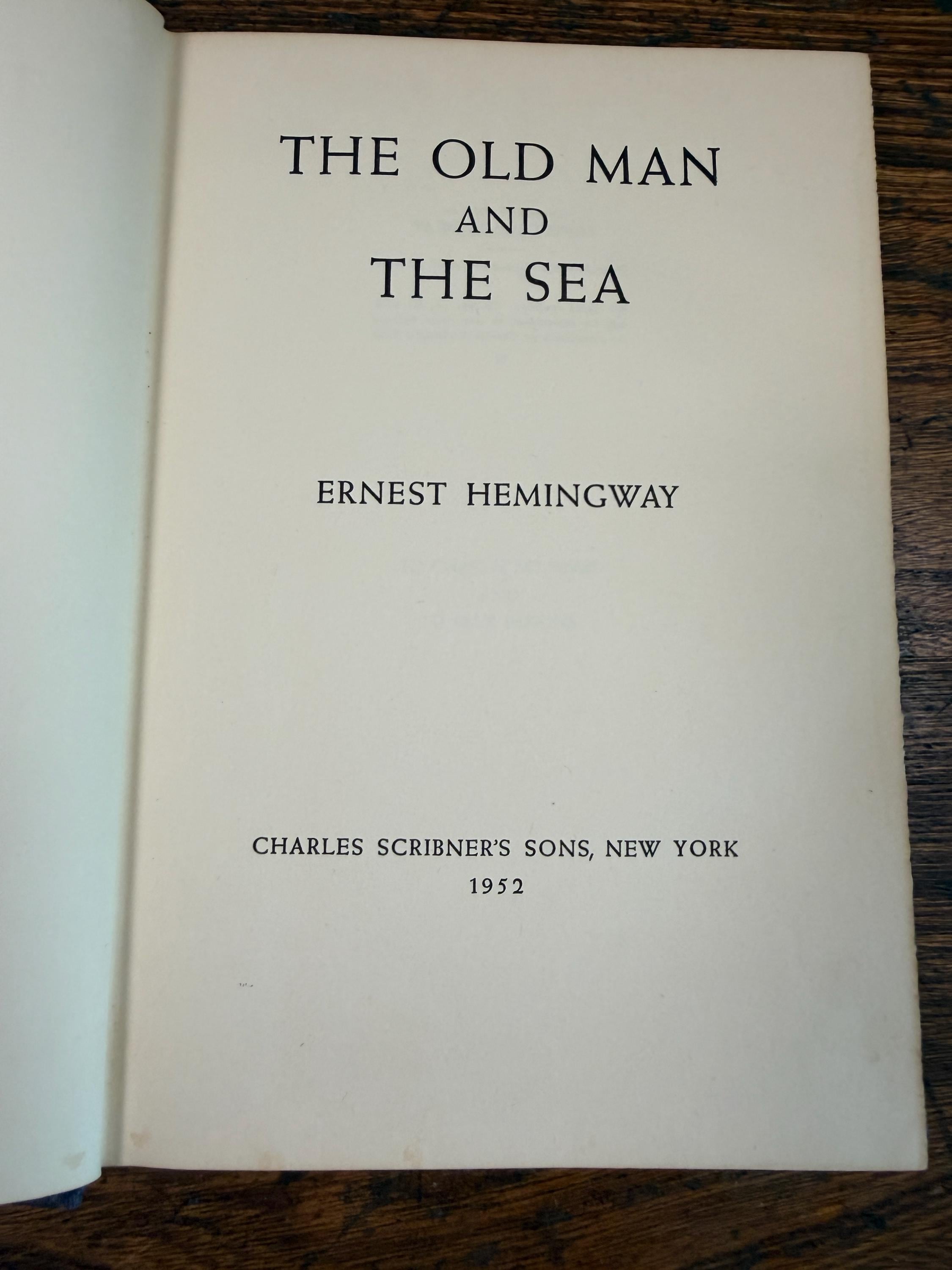 The Old Man and the Sea by Ernest Hemingway | Hardcover 1952
