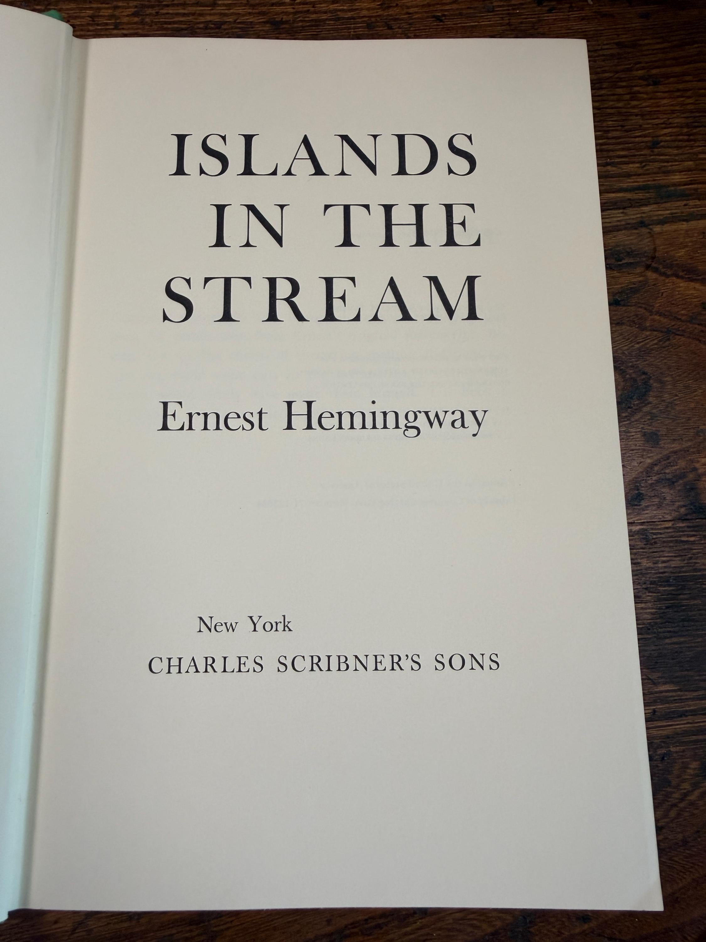 Islands in the Stream by Ernest Hemingway | Hardcover with Dust Jacket 1970