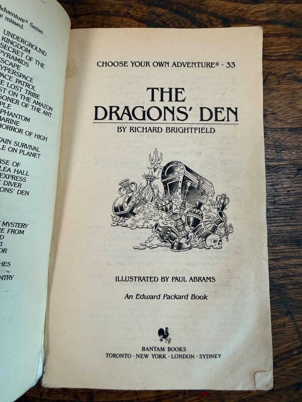 Choose Your Own Adventure #33: The Dragons’ Den by Richard Brightfield | Paperback 1984