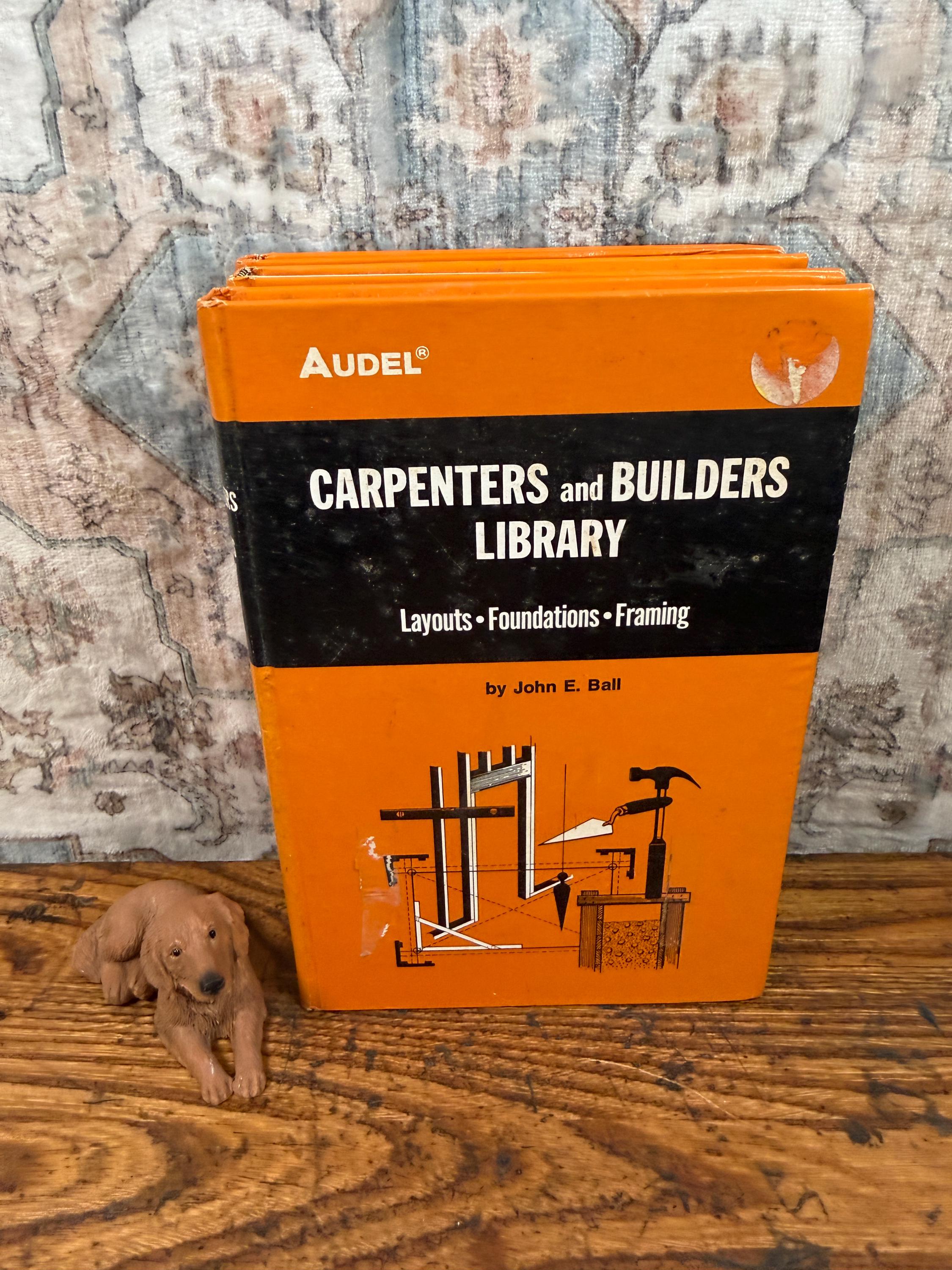 Audel Carpenters and Builders Library Set by John E. Ball | Vintage Hardcover Set of 4 | 1978