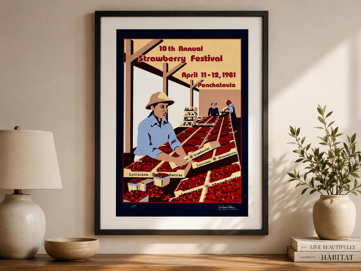Tenth Annual Strawberry Festival – 1981 – Kim Howes Zabbia | Silkscreen (586/1250)