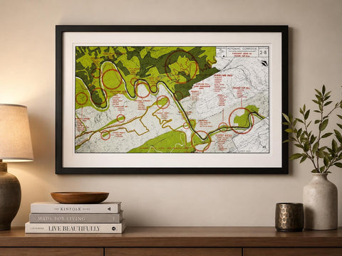 Vintage Hancock Maryland Map 1966 | Fort Frederick & Potomac River